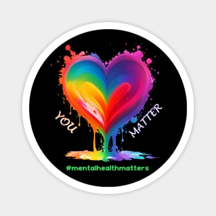 Mental Health Matters Awareness Month For Men and Women Magnet